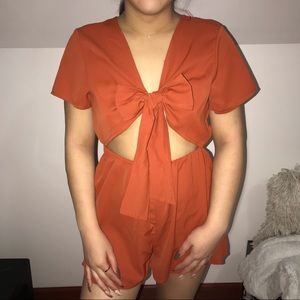 Orange Romper